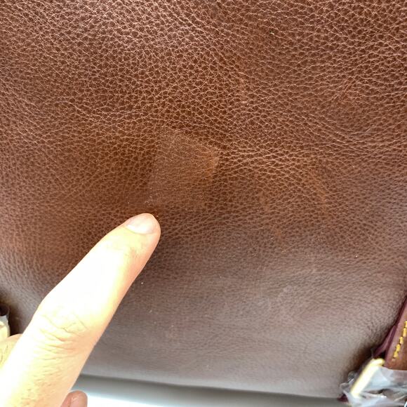 Dooney & Bourke Handbags Florentine Leather Satchel Brown Chestnut - Picture 4 of 16